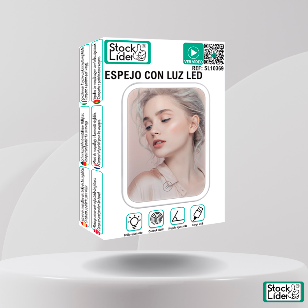 Espejo con luz LED