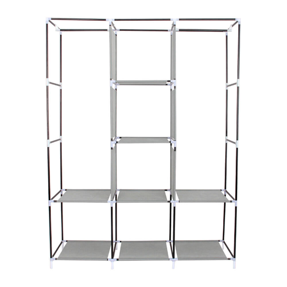 Armario de Tela, Armario Ropero con Cubierta de Tela no Tejida, 45 x 127 x 168 cm