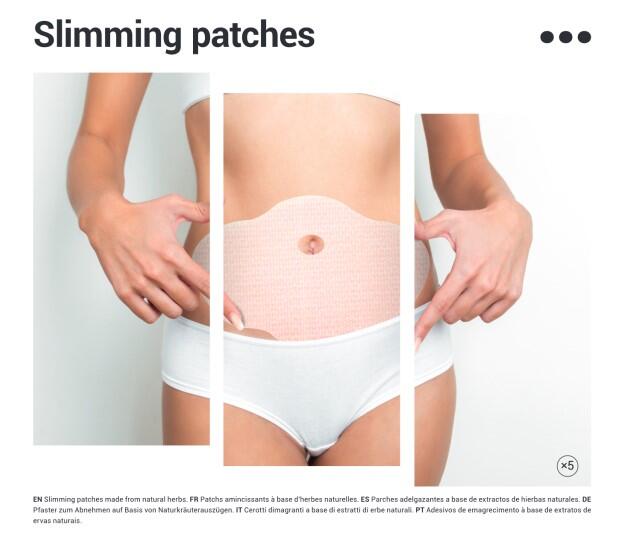 Pack de 5 parches adelgazantes